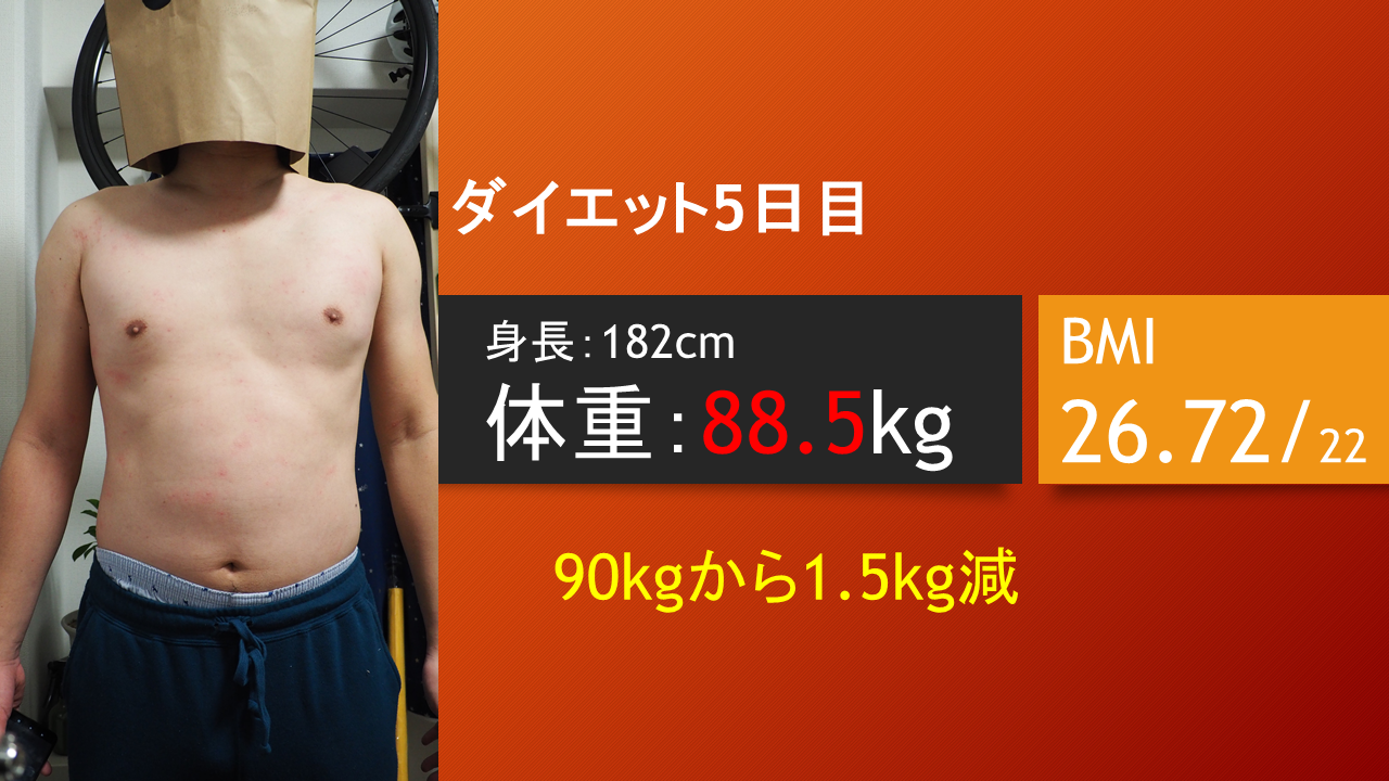 ダイエット5日目